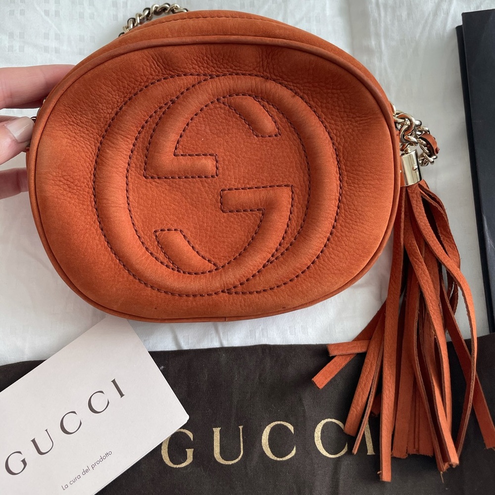 AUTHENTIC Gucci Crossbody Suede bag